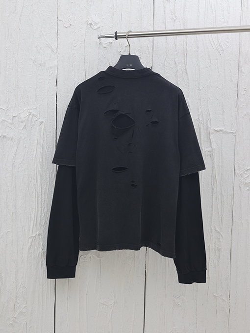 バレンシアガ 25 SS 3Bアルファベットの2点セット長袖シャツ
