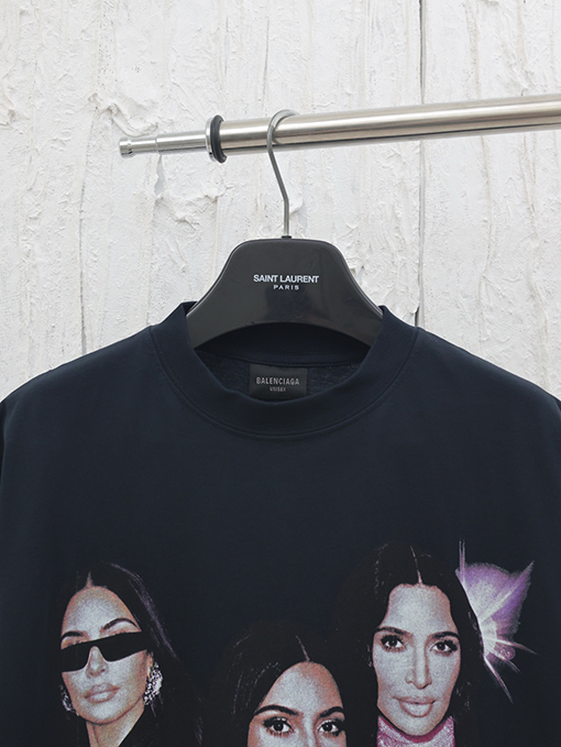 バレンシアガコピーキミアート磨かれたノースリーブTシャツ