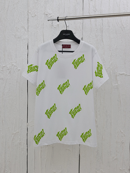 グッチロゴ入り半袖Tシャツ