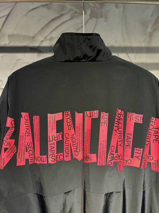 バレンシアガテープピンクステッカーアルファベットプリントエンボスステッカーBalenciagaコート