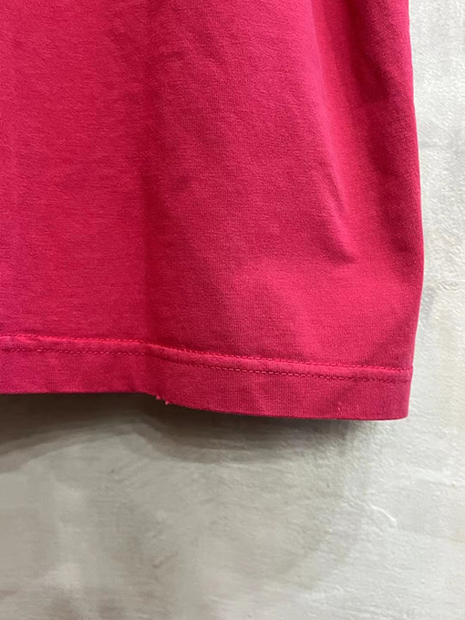 バレンシアガ洗濯してテープを切ってプリントした半袖Tシャツ