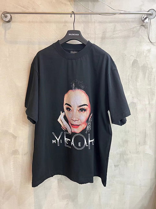 バレンシアガコピープリント半袖tシャツ