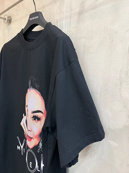 バレンシアガコピープリント半袖tシャツ
