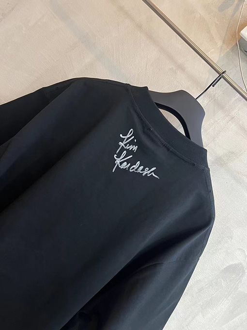 バレンシアガ通気性のあるプリント半袖Tシャツ