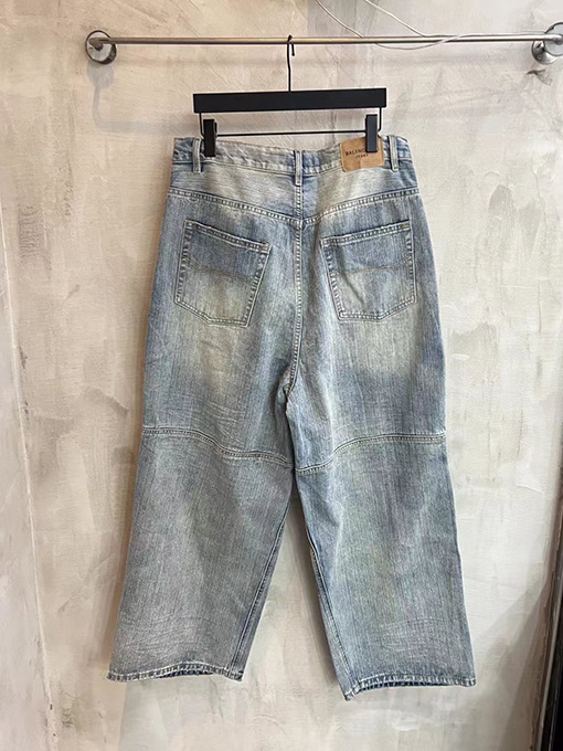 バレンシアガ25ss新しいBalenciagaシルエットデニムパンツ