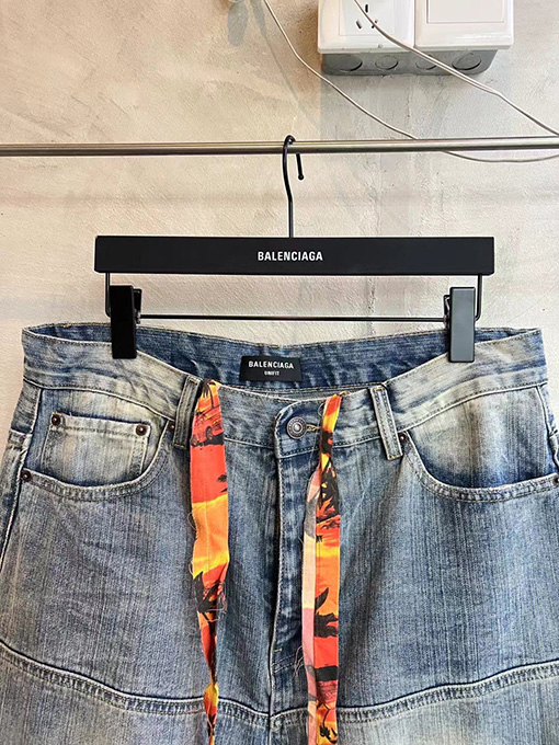 バレンシアガ25ss新しいBalenciagaシルエットデニムパンツ