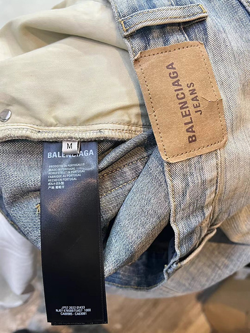 バレンシアガ25ss新しいBalenciagaシルエットデニムパンツ