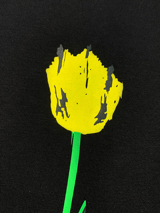 ロエベチューリップ柄 クルーネック半袖Tシャツ