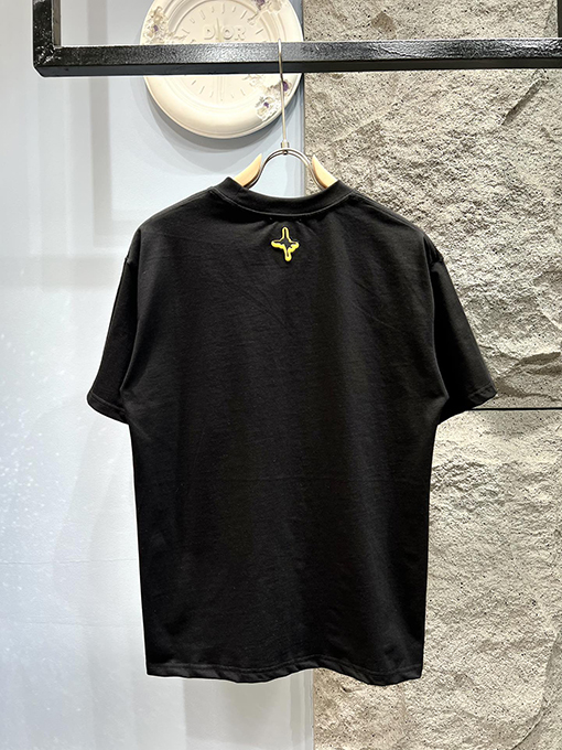ディオール刺繍マイクロラベル半袖Tシャツ