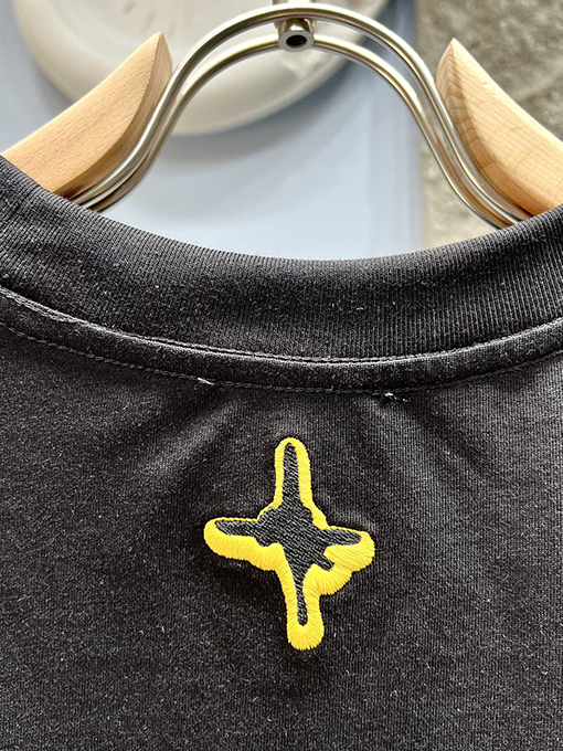 ディオール刺繍マイクロラベル半袖Tシャツ