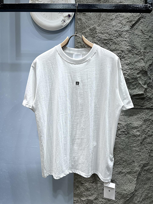 ジバンシイコピー新しい刺繍マイクロラベル半袖Tシャツ
