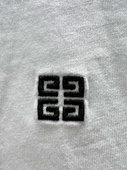 ジバンシイコピー新しい刺繍マイクロラベル半袖Tシャツ