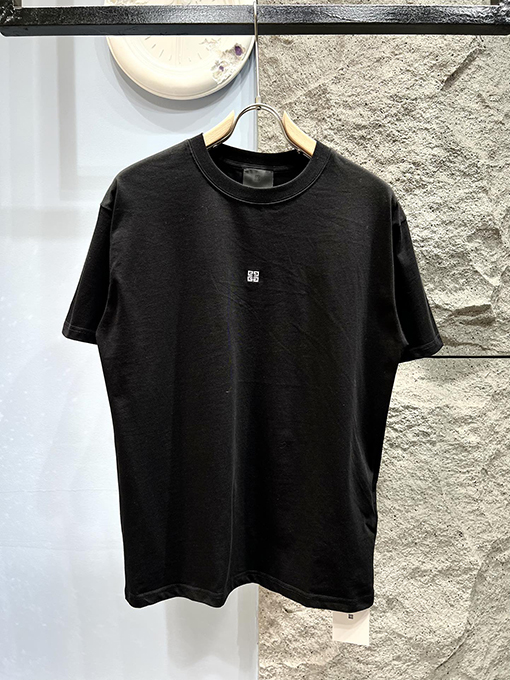 ジバンシイコピー新しい刺繍マイクロラベル半袖Tシャツ