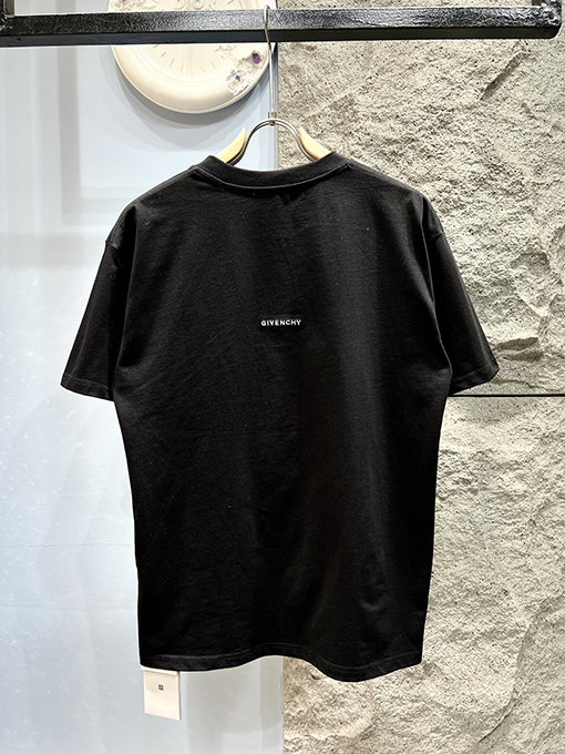 ジバンシイコピー新しい刺繍マイクロラベル半袖Tシャツ