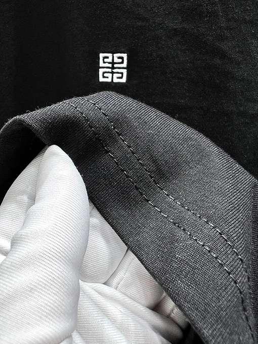 ジバンシイコピー新しい刺繍マイクロラベル半袖Tシャツ