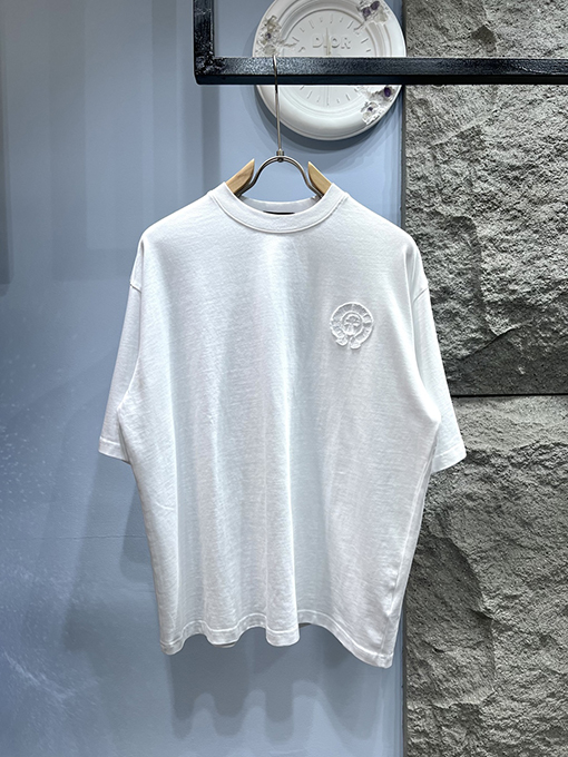 クロムハーツ刺繍文字半袖Tシャツ