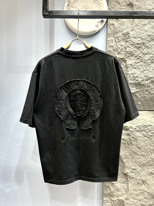 クロムハーツ刺繍文字半袖Tシャツ
