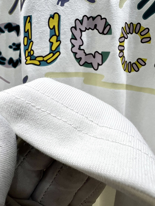 グッチ新しい花柄プリント文字半袖Tシャツ
