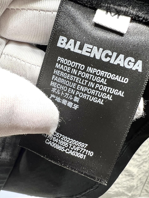 バレンシアガスーパーコピー新しいステッチプリントロゴ半袖Tシャツ