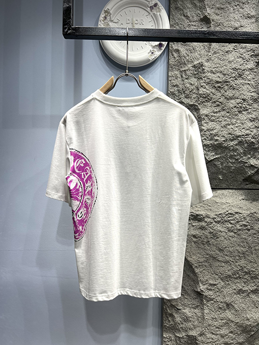クロムハーツ新しいサイドロゴ半袖Tシャツ