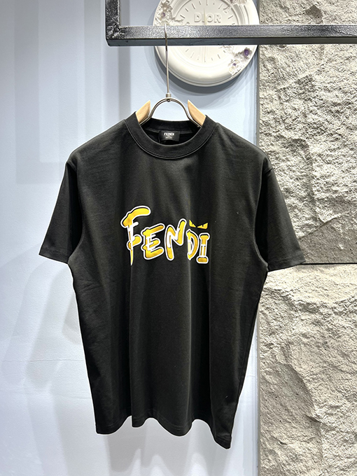 フェンディ新しいプリント半袖Tシャツ