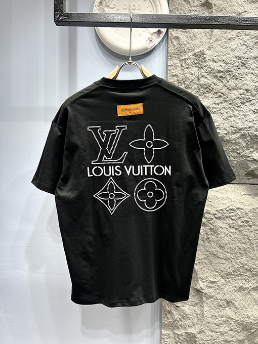 ルイヴィトンクラシックロゴ半袖Tシャツ