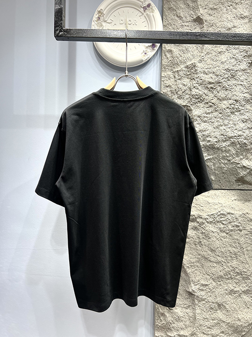 バレンシアガ新しいパール文字ロゴ半袖Tシャツ