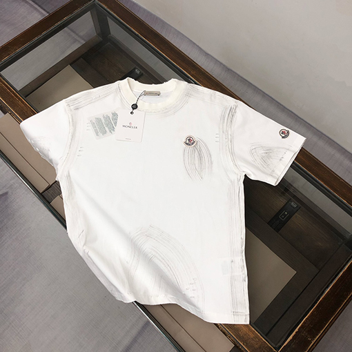 モンクレール新しい水洗いラウンドネック半袖Tシャツ