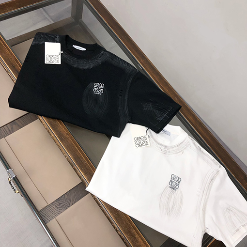 ロエベコピークルーネック半袖Tシャツ