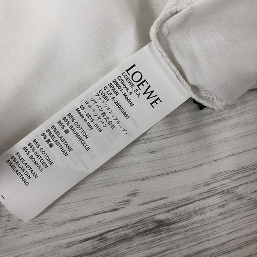 ロエベコピークルーネック半袖Tシャツ