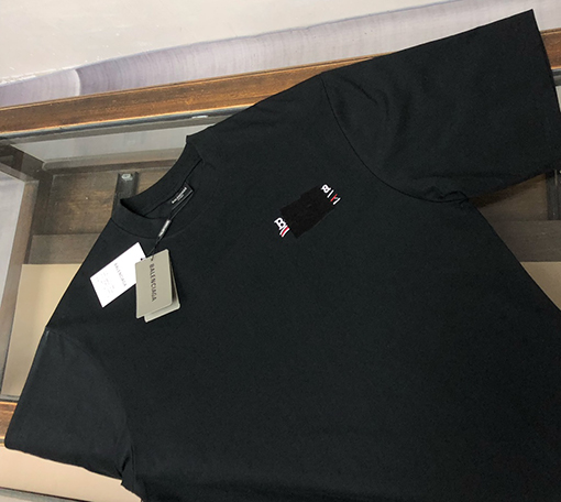 バレンシアガ25ssカップルラウンドネック半袖Tシャツ