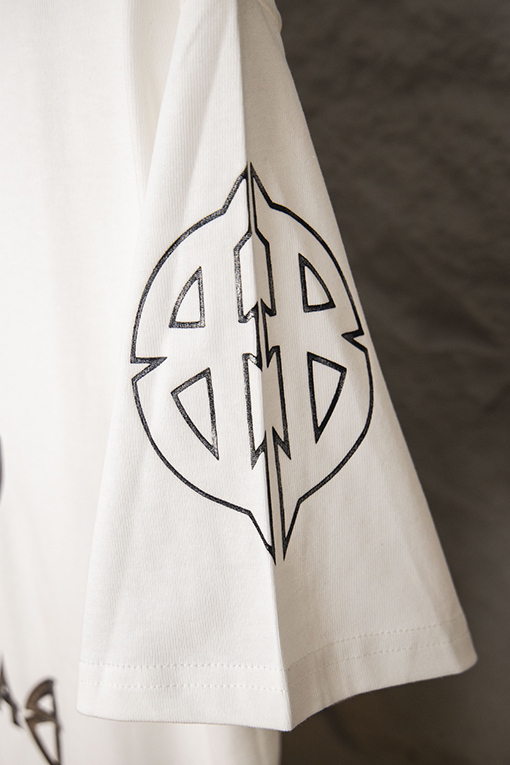 バレンシアガ反転パターン破裂プリントロゴ半袖Tシャツ