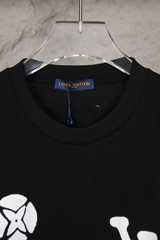 ルイヴィトンアルファベットロゴ落書き半袖Tシャツ