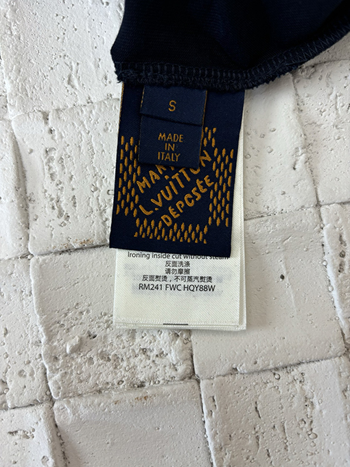 ルイヴィトンビーズ刺繍半袖シャツ