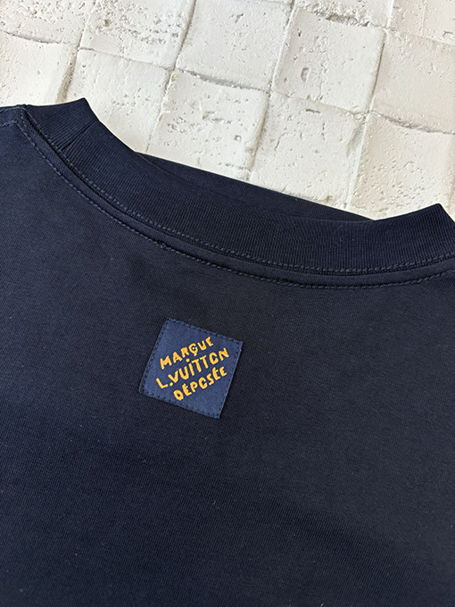 ルイヴィトンビーズ刺繍半袖シャツ