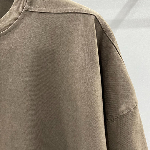 リックオウエンスフリル無地ルーズ半袖Tシャツ