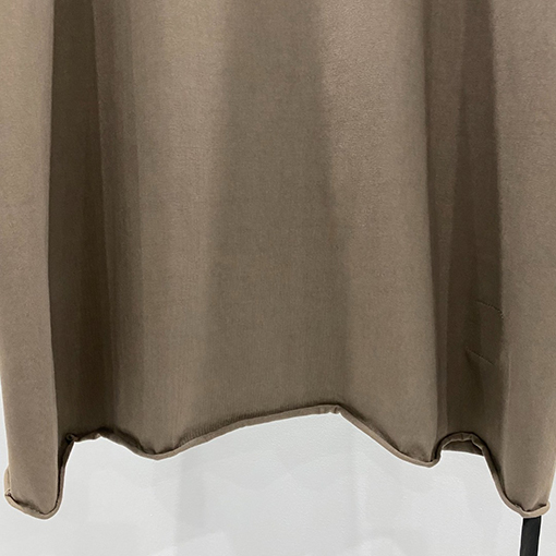 リックオウエンスフリル無地ルーズ半袖Tシャツ