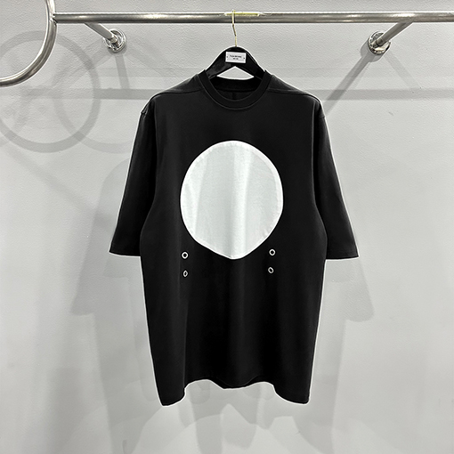 リックオウエンススーパーコピー新しい大きな丸い半袖Tシャツ