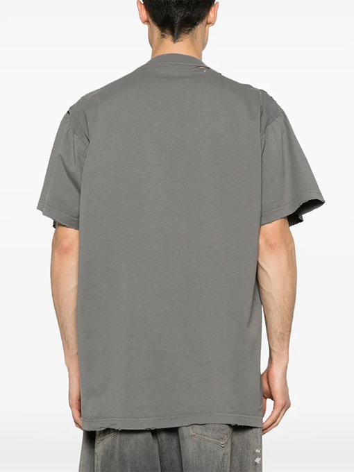 バレンシアガコピーHUMANプリント半袖Tシャツ