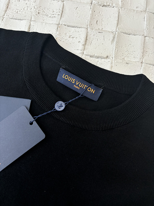 ルイヴィトンスーパーコピーポケットビーズニット半袖Tシャツ