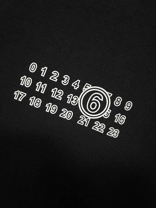 マルタンマルジェラ25ss新しいカレンダー透かし文字プリント半袖Tシャツ