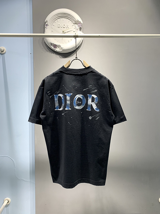 ディオールスーパーコピー新しい手描きの落書きTシャツ