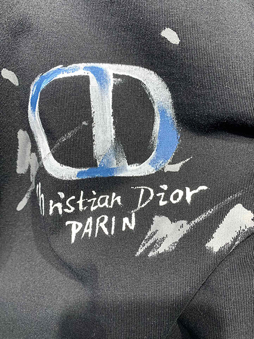 ディオールスーパーコピー新しい手描きの落書きTシャツ