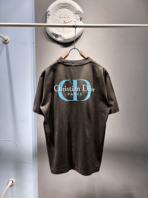 ディオール新しいベルベット立体ゴムTシャツ