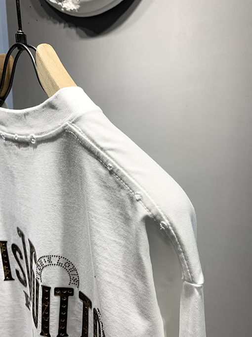 ルイヴィトン新しいmonogram花皮質ホットドリルTシャツ