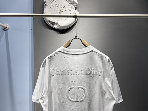 ディオールコピー新しい米粒刺繍Tシャツ