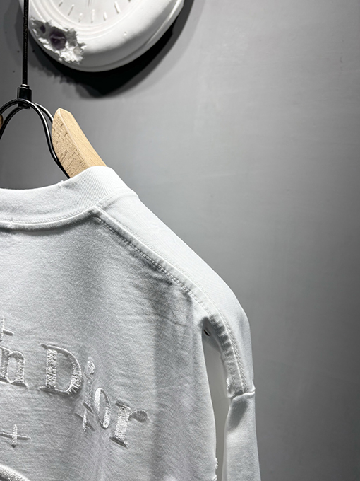 ディオールコピー新しい米粒刺繍Tシャツ