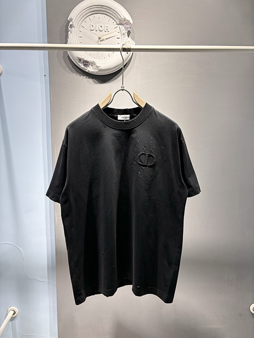 ディオールコピー新しい米粒刺繍Tシャツ