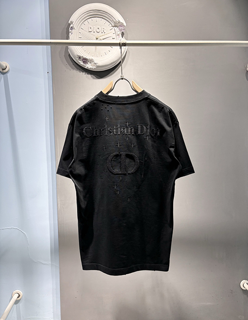 ディオールコピー新しい米粒刺繍Tシャツ
