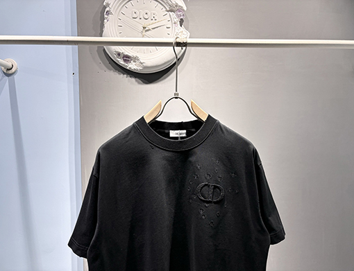 ディオールコピー新しい米粒刺繍Tシャツ